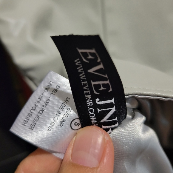 EVEJNR Girls Faux Leather Sleeveless Dress Grey - Picture 3 of 3